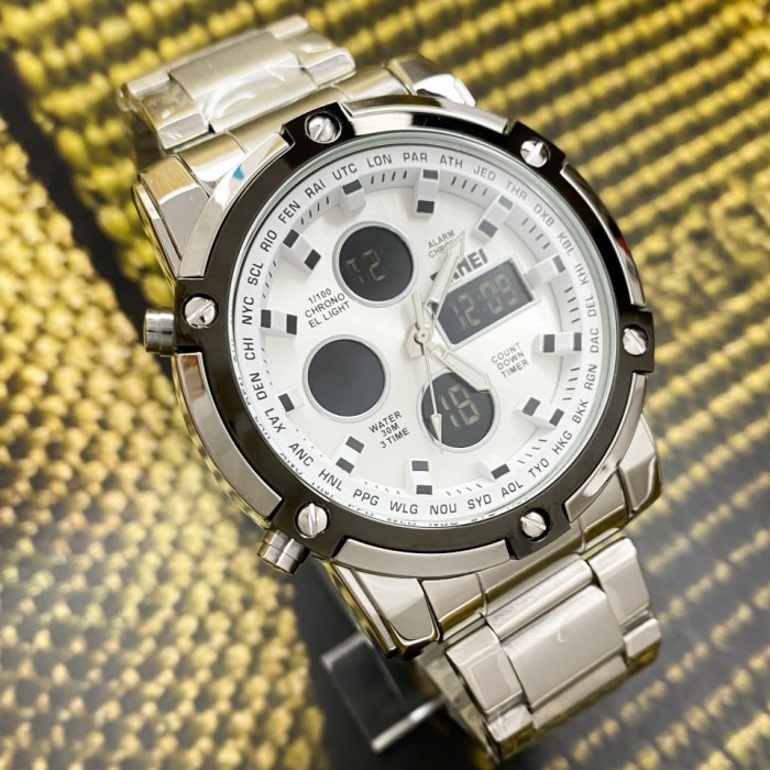 Годинник Skmei 1389SI Silver-Black-Silver – стиль та функціональність