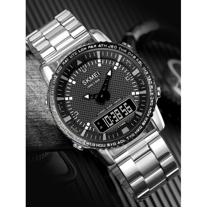 Skmei 1898SIBK Silver-Black SALE