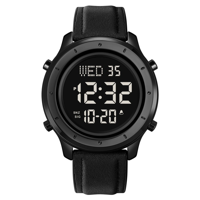 Skmei 1864LBKBK Black-Black Leather SALE