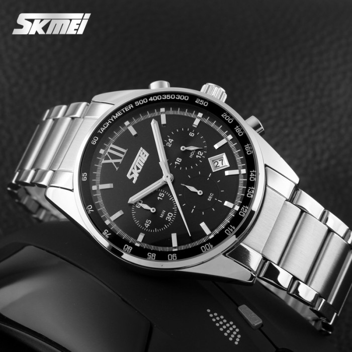 Наручні годинники Skmei 9096BK Black – стиль та функціональність
