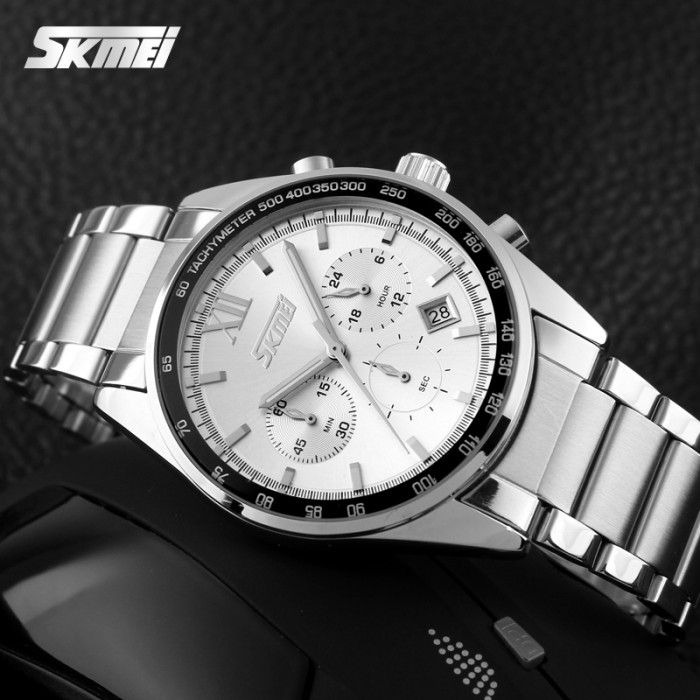 Годинник Skmei 9096SI Silver – стиль та функціональність