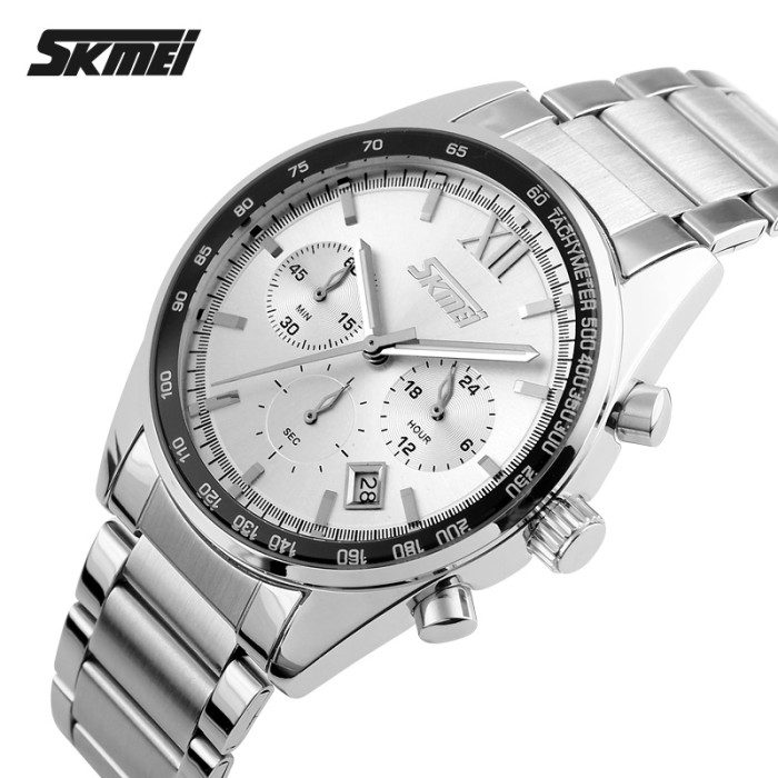 Годинник Skmei 9096SI Silver – стиль та функціональність