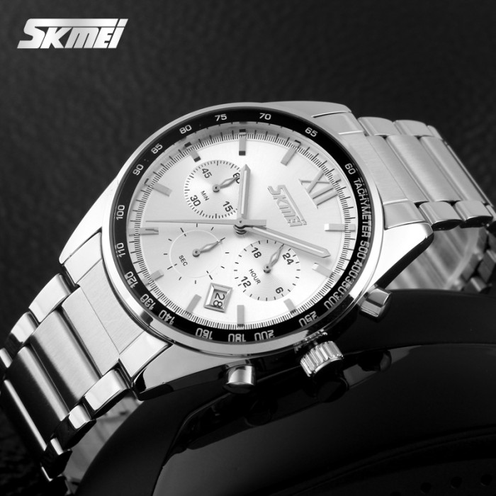 Годинник Skmei 9096SI Silver – стиль та функціональність