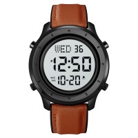 Skmei 1864LBNWT Brown-White Leather