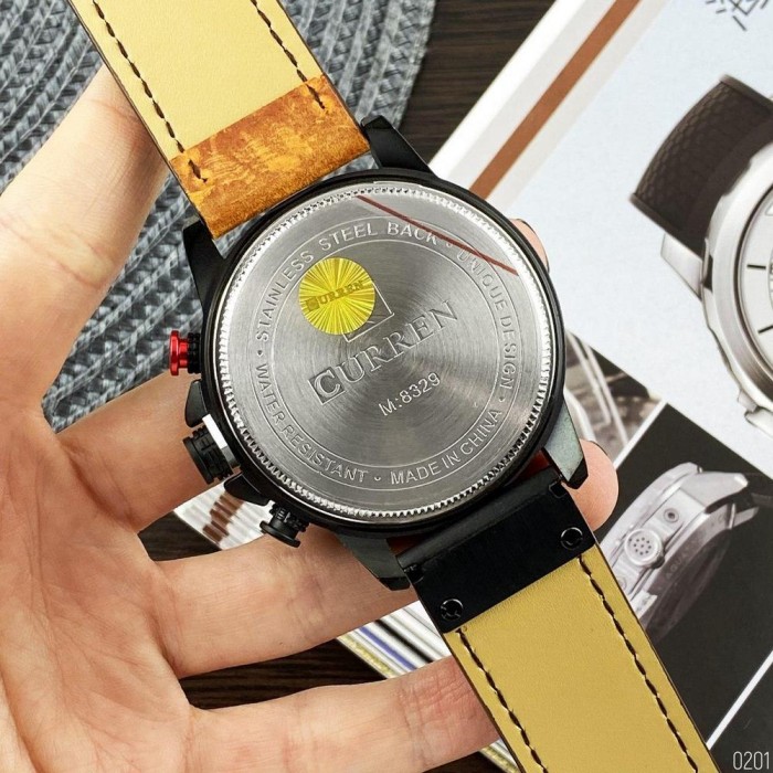 Curren 8329 Black-Brown