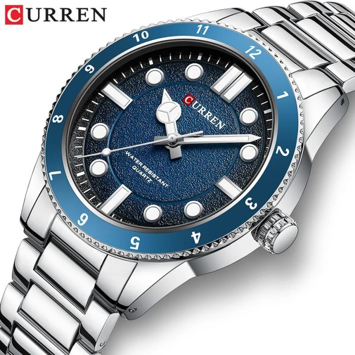 Curren 8450 Silver-Blue