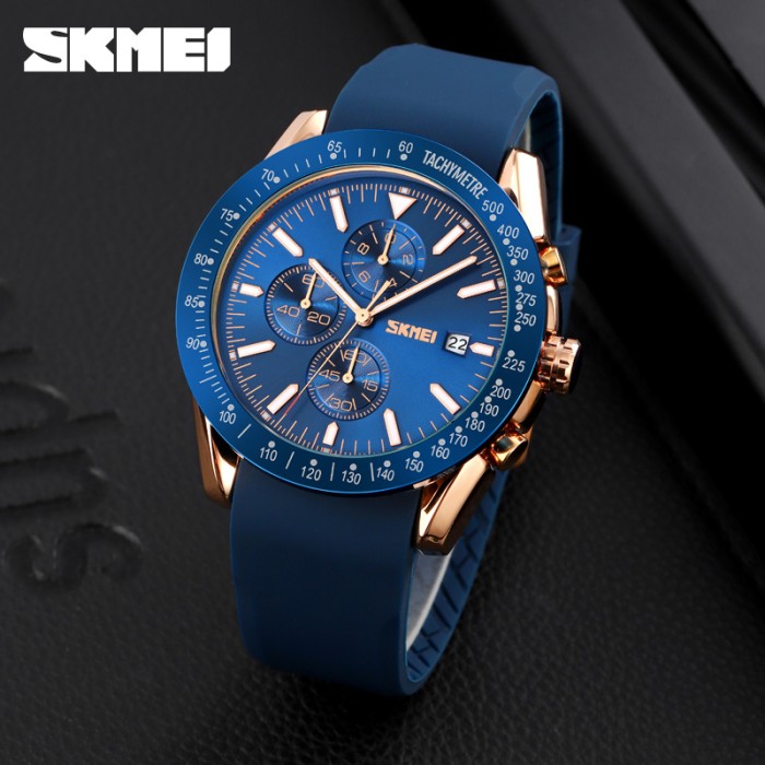 Skmei 9253PRGBU Rose Gold-Blue Sil SALE