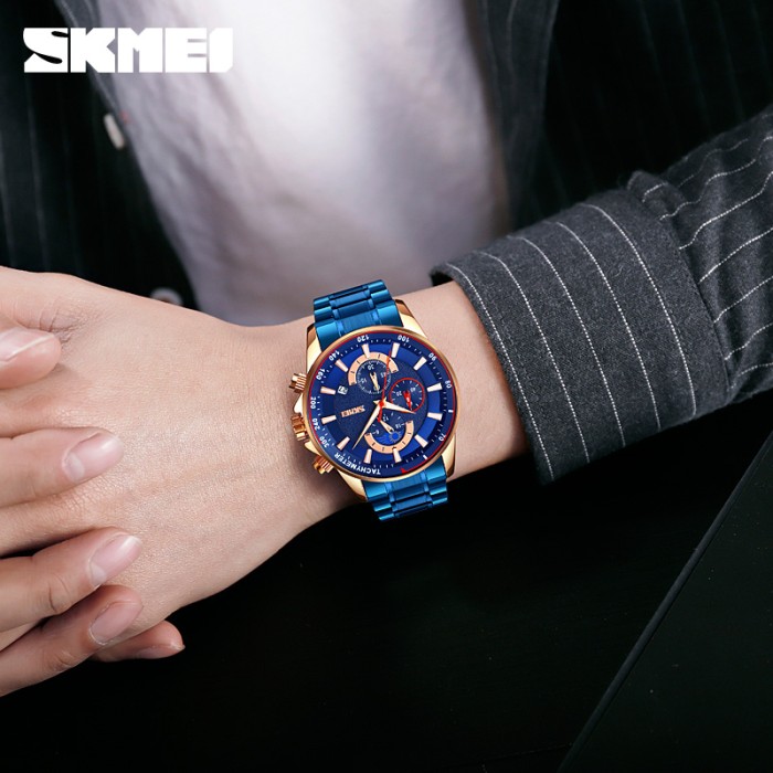 Годинники Skmei 9250RGBU Rose Gold-Blue