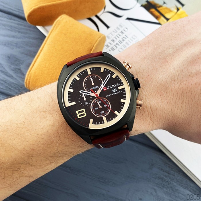 Curren 8324 Brown-Black-Gold