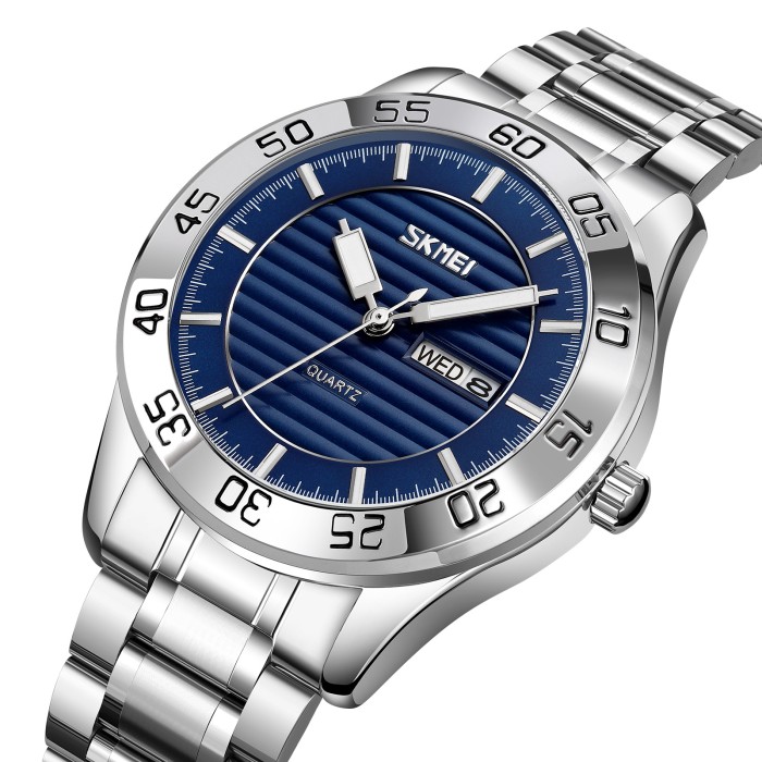 Годинник Skmei 9293SIBU Silver-Blue для стильних чоловіків