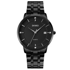 Skmei 1801SBK Black Mesh Band Lady Big Size