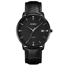 Skmei 1801LBKBK Black-Black Leather