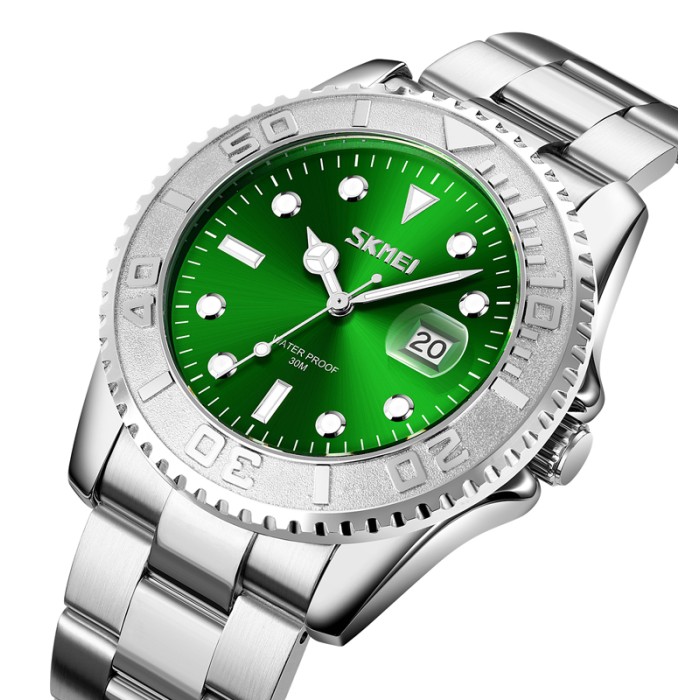 Жіночий наручний годинник Skmei 9295SIGN Silver-Green