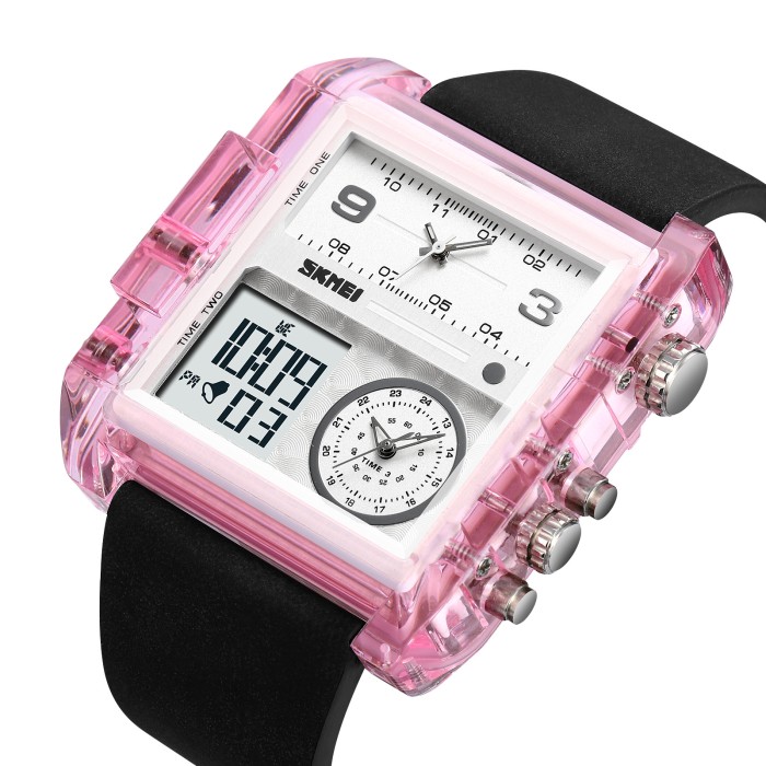 Годинник Skmei 2020PK Pink-Transparent - Стиль та Функціональність
