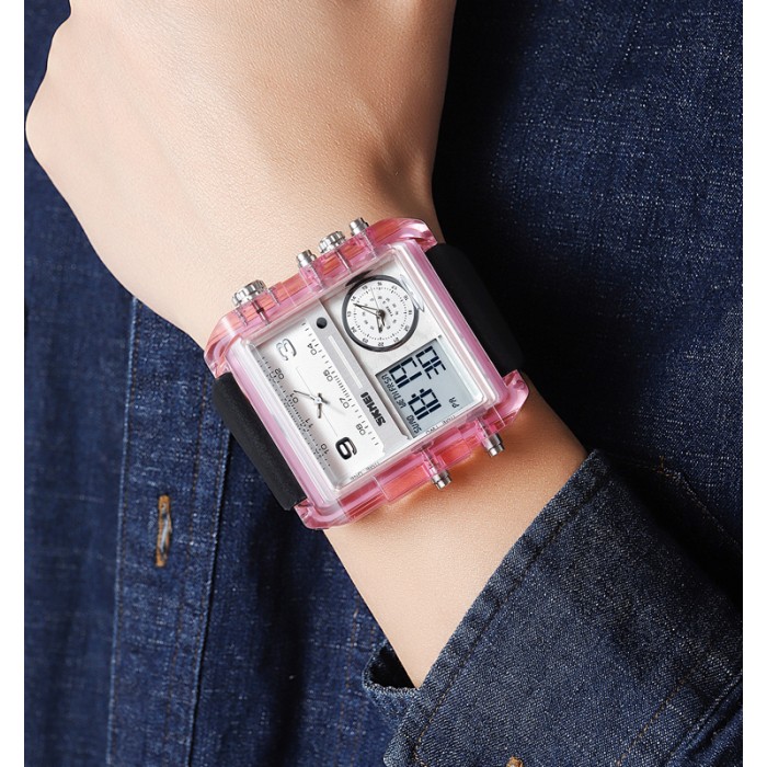 Годинник Skmei 2020PK Pink-Transparent - Стиль та Функціональність