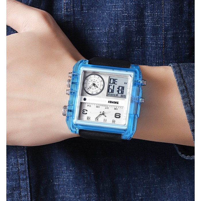 Годинник Skmei 2020BU Blue-Transparent – стиль та функціональність