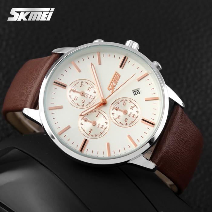 Skmei 9103WTBN White-Brown