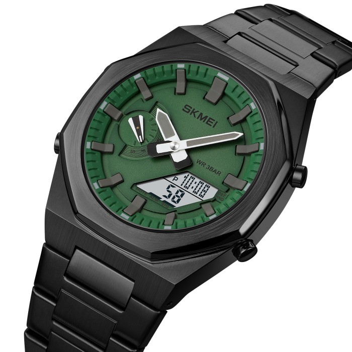 Наручний годинник Skmei 1816BKGNWT Black-Green-White