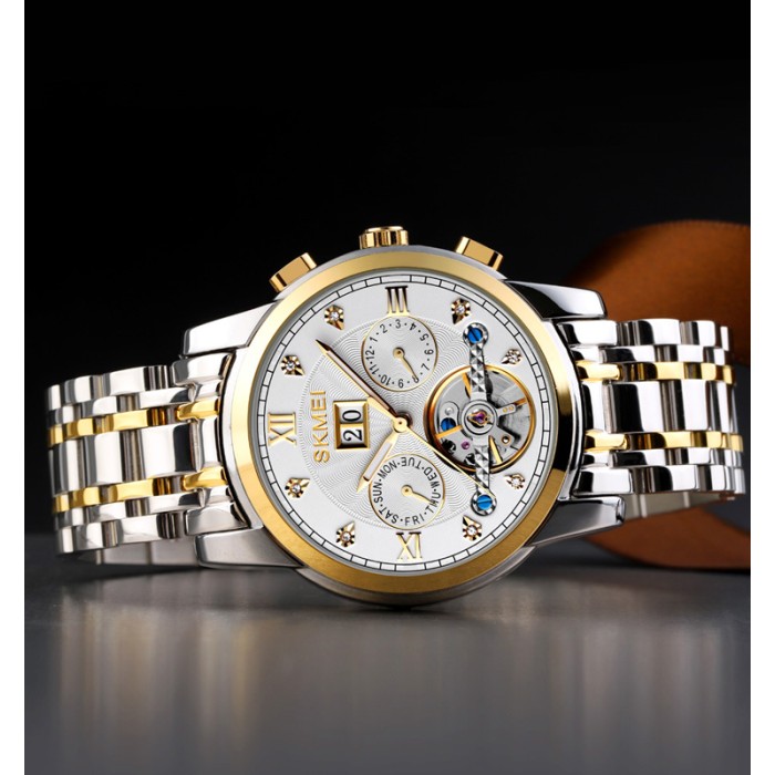 Наручний годинник Skmei M029TGDSI Gold-Silver-Silver