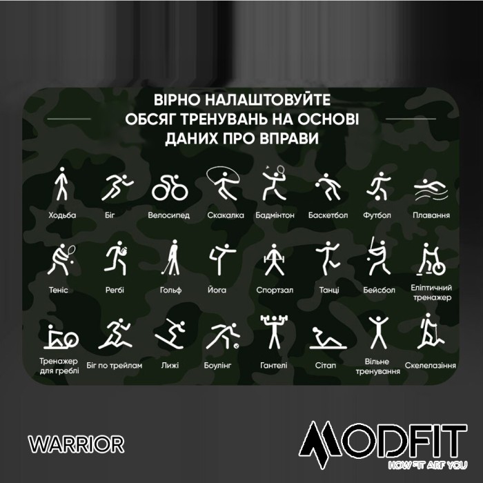 Смарт годинник Modfit Warrior All Black