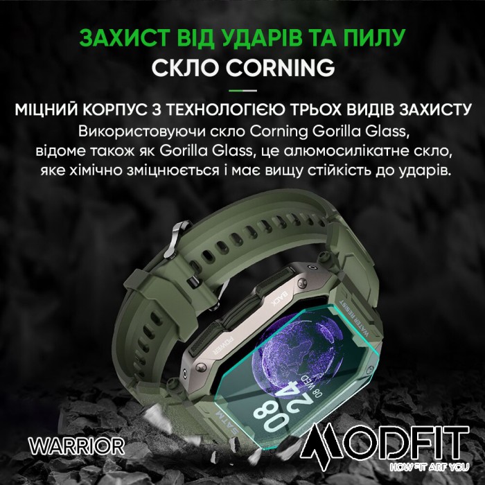 Смарт годинник Modfit Warrior All Black