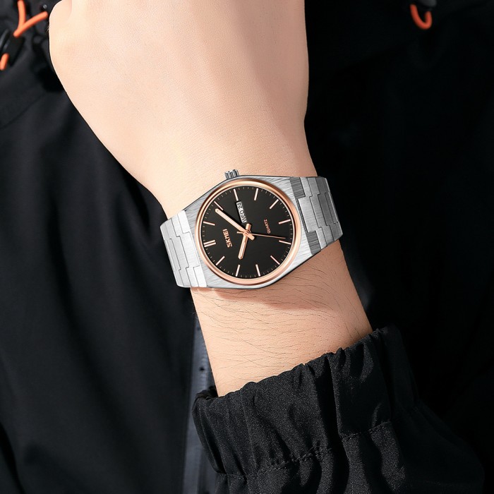 Годинник Skmei 9288SIRGBK Silver-Rose Gold-Black