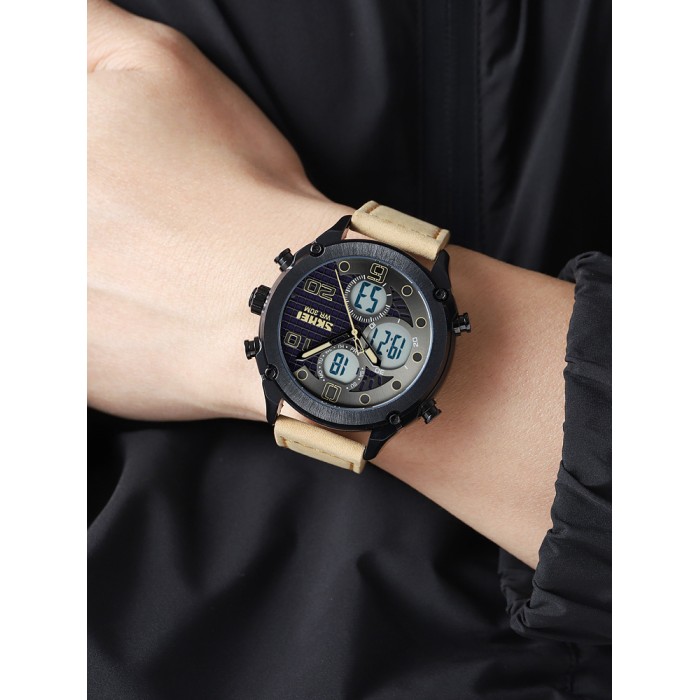 Skmei 1975LLTBNWT Light Brown-White Leather. SALE