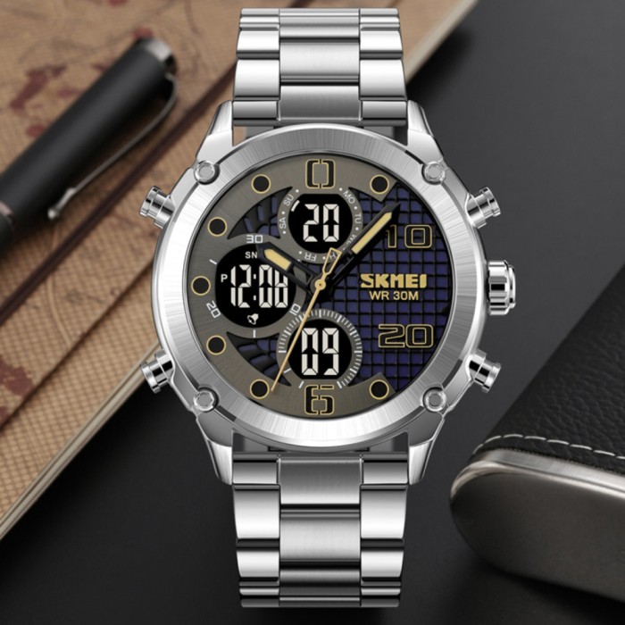 Skmei 1975SSIBK Silver-Black Steel