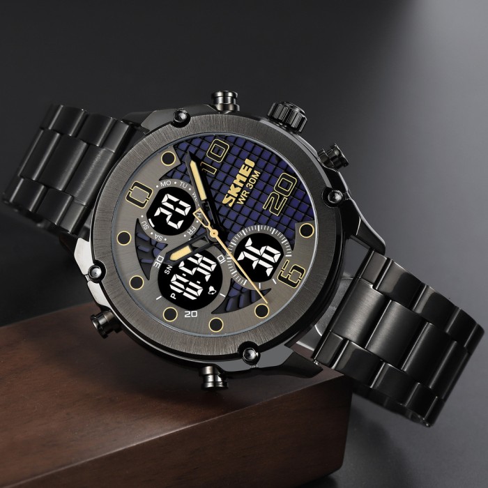 Skmei 1975SBKBK Black-Black Steel