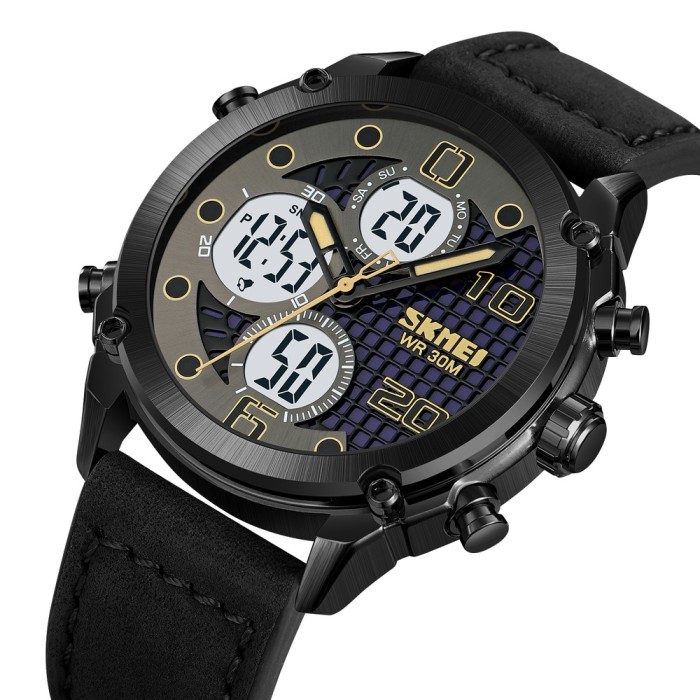 Skmei 1975LBKWT Black-White Leather.