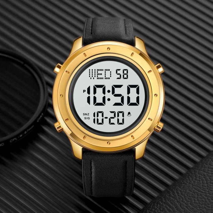 Skmei 1864LGDWT Gold-White Leather SALE