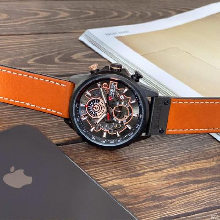 Curren 8380 Black-Brown