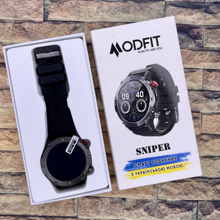 Смарт годинник Modfit Sniper All Black 36 мм