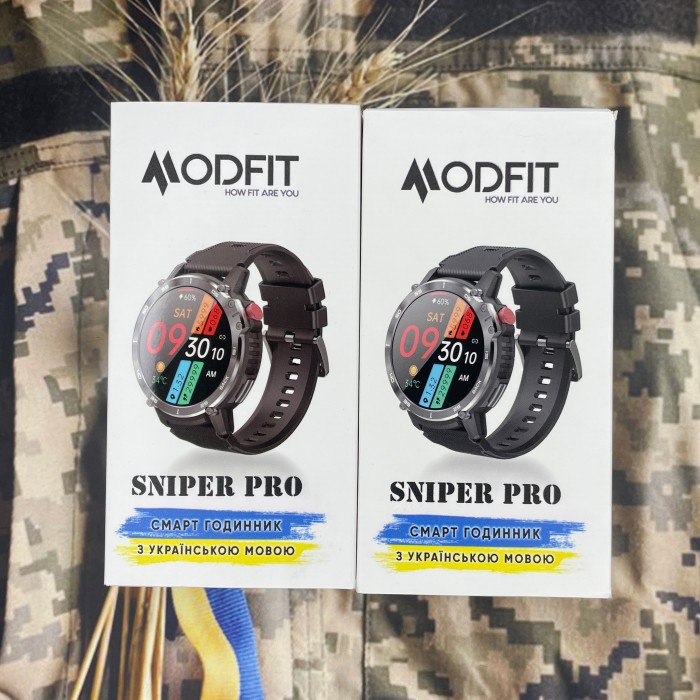 Смарт годинник Modfit Sniper Pro All Black 41 мм