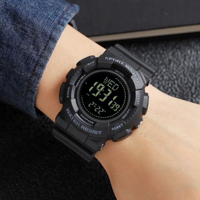 Skmei 2077BK Black+Compass