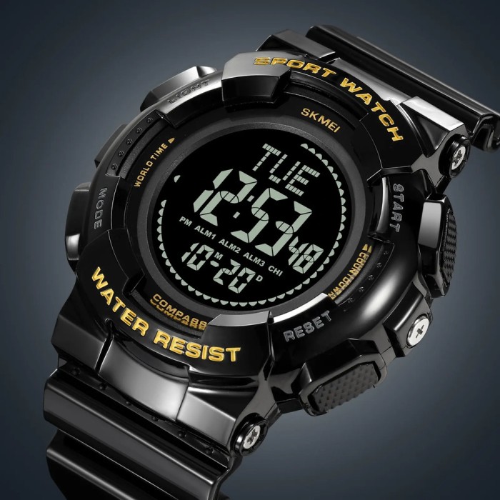 Skmei 2077BKGD Black Gold+Compass