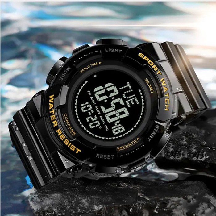 Skmei 2077BKGD Black Gold+Compass