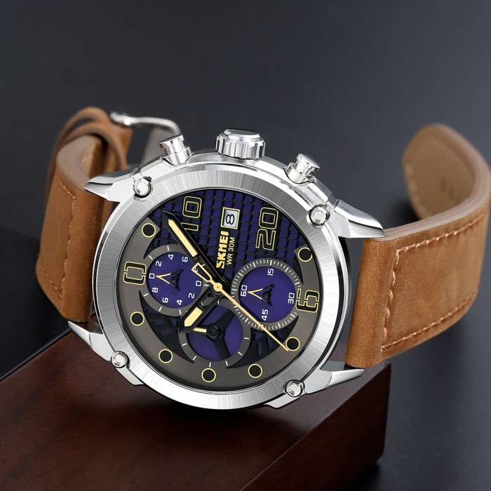 Skmei 2051SIBN Silver-Brown