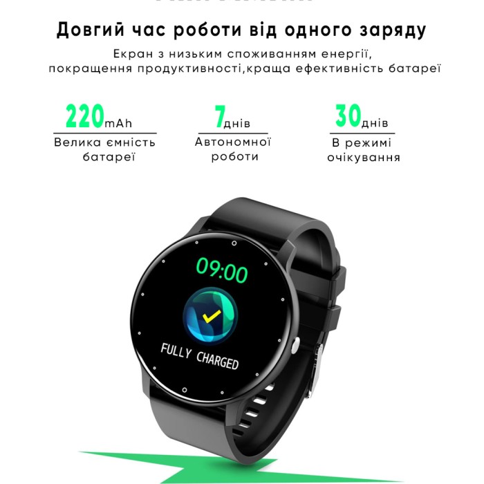 Смарт годинник Modfit Business All Black Mesh 41 мм