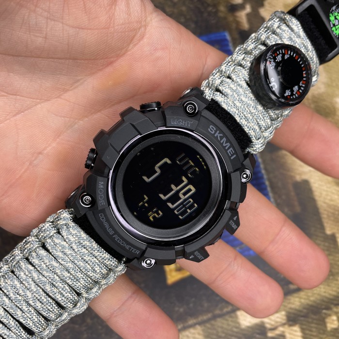 Годинник Skmei 1356ACUPK ACU Tactic Compass - спортивний стиль для чоловіків
