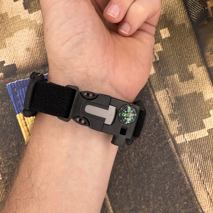 Наручні годинники Skmei 1356BK Black Tactic Compass