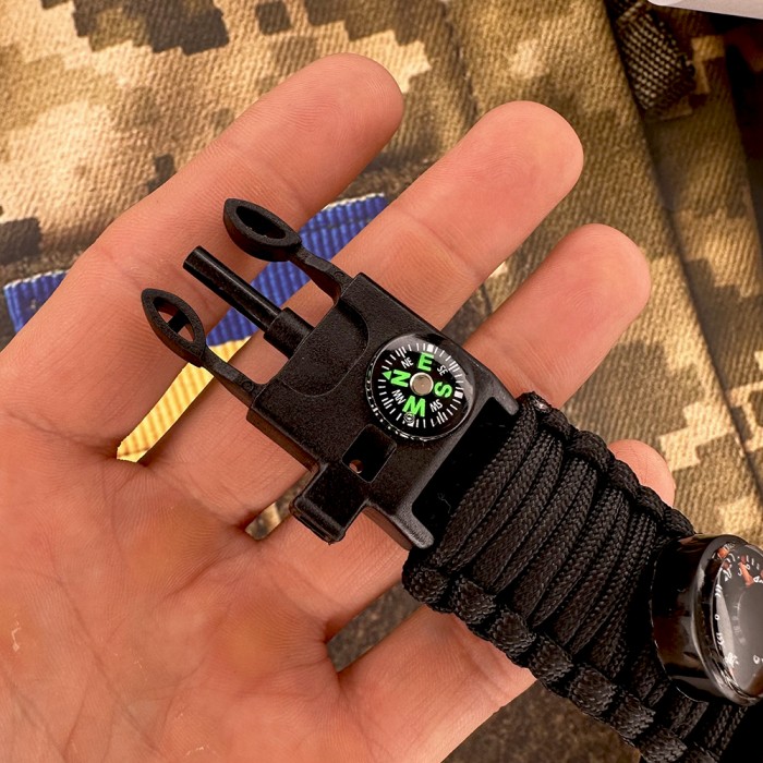 Наручні годинники Skmei 1356BK Black Tactic Compass