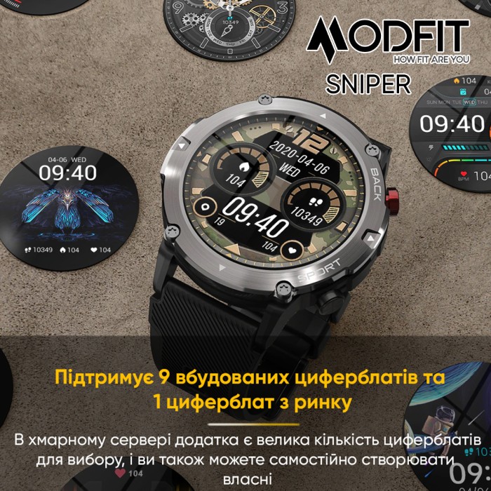 Modfit Sniper Black-Silver 36 мм.