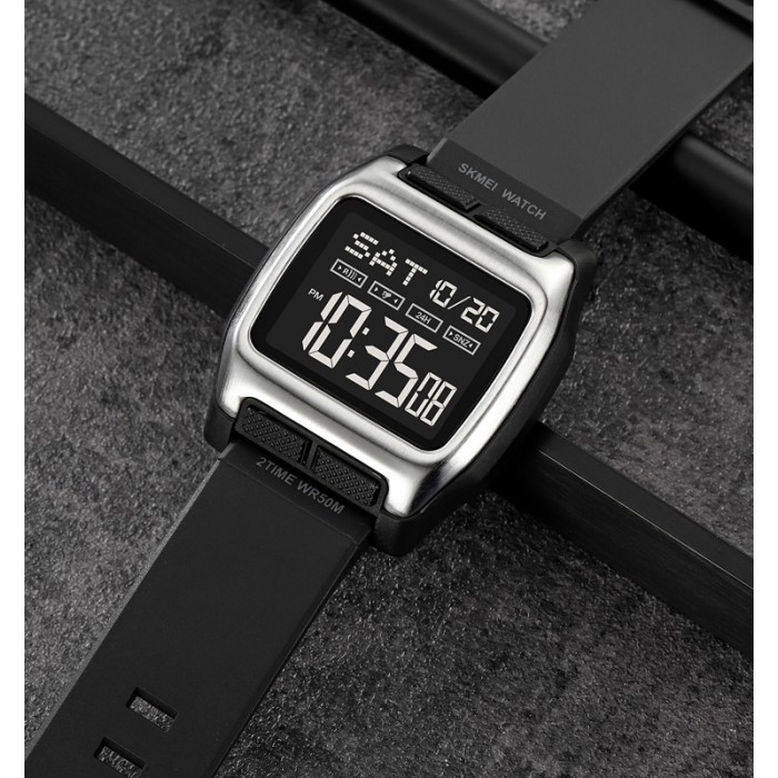 Годинник Skmei 2193SIBK Silver-Black – Чоловічий стильний аксесуар