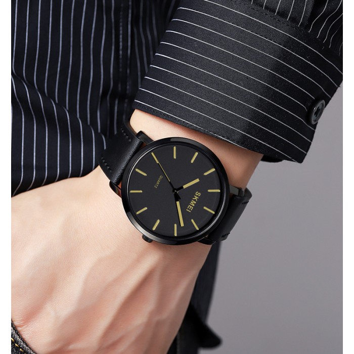 Годинник Skmei 1984LGD Gold-leather belt