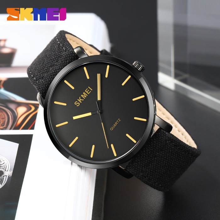 Skmei 1984BGD Gold-braided belt