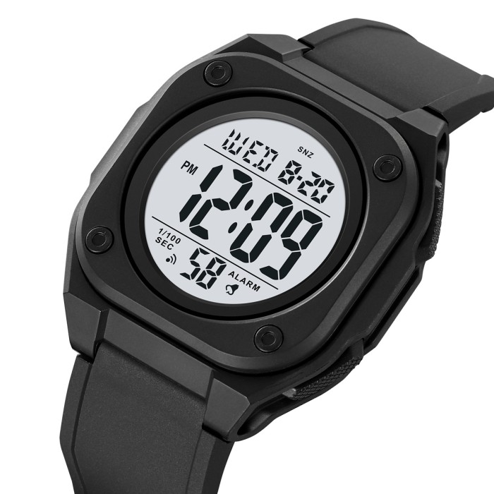 Наручний годинник Skmei 2160BKWT Black-White для активних чоловіків