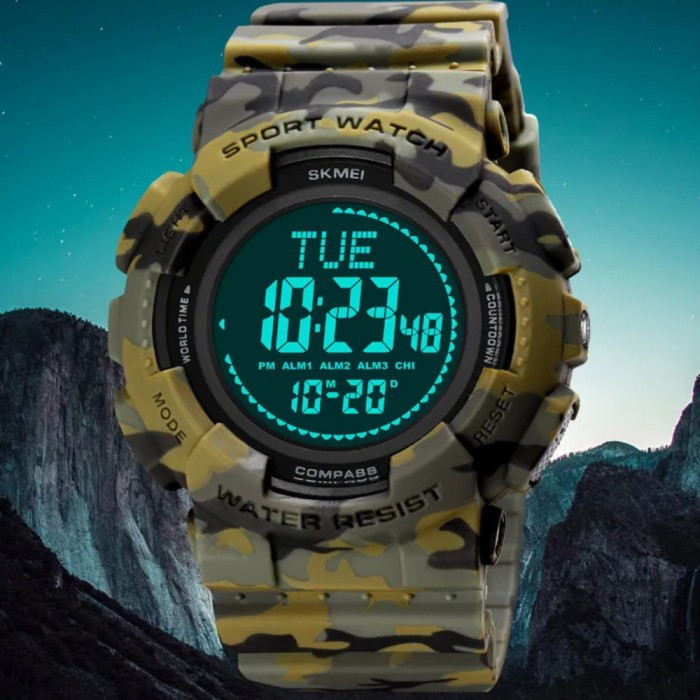 Наручний годинник Skmei 2195CMGN Camo Green