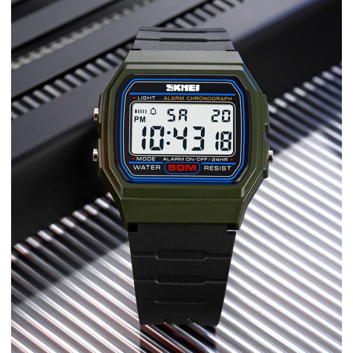 Годинник Skmei 2042AG Army Green – Спортивний аксесуар