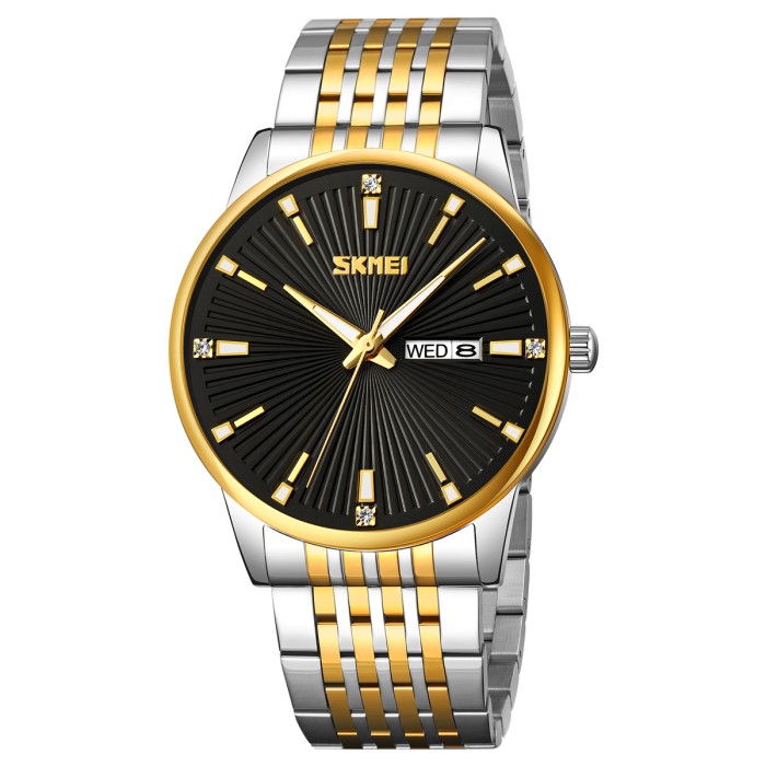 Наручний годинник Skmei 9323TGDBK Silver/Gold-Black